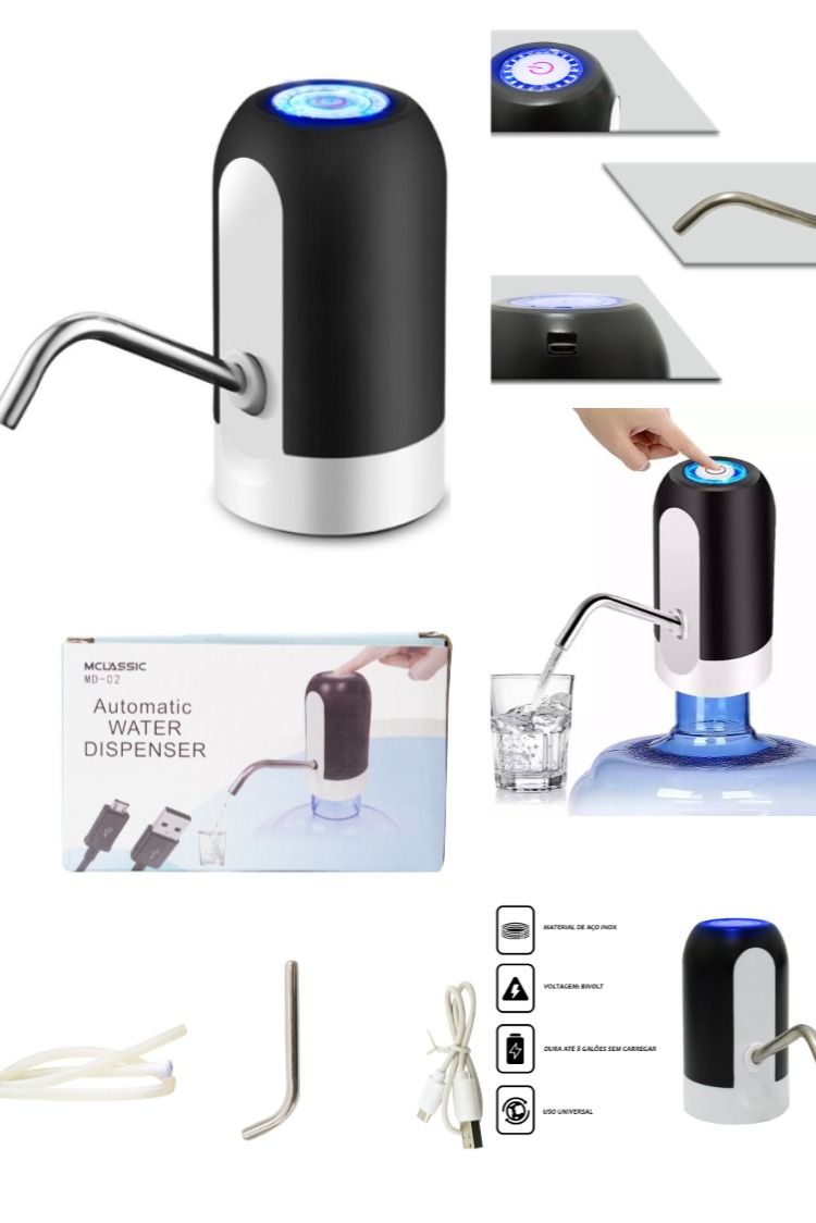 Automatic Water Dispenser Pump – USB Rechargeable