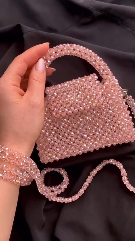 Pink Crystal Handbag