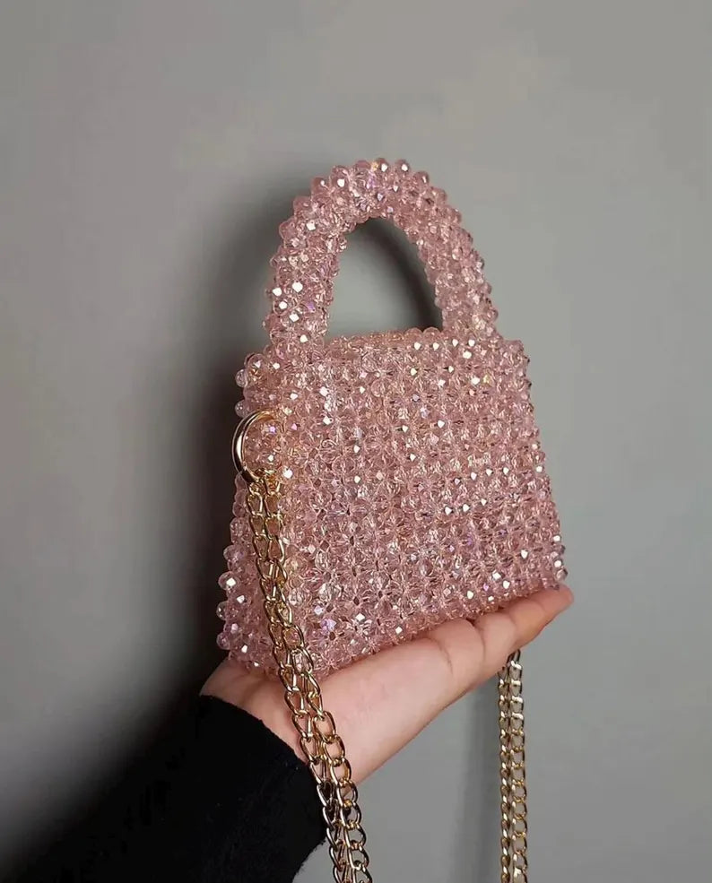 Crystal bead bag