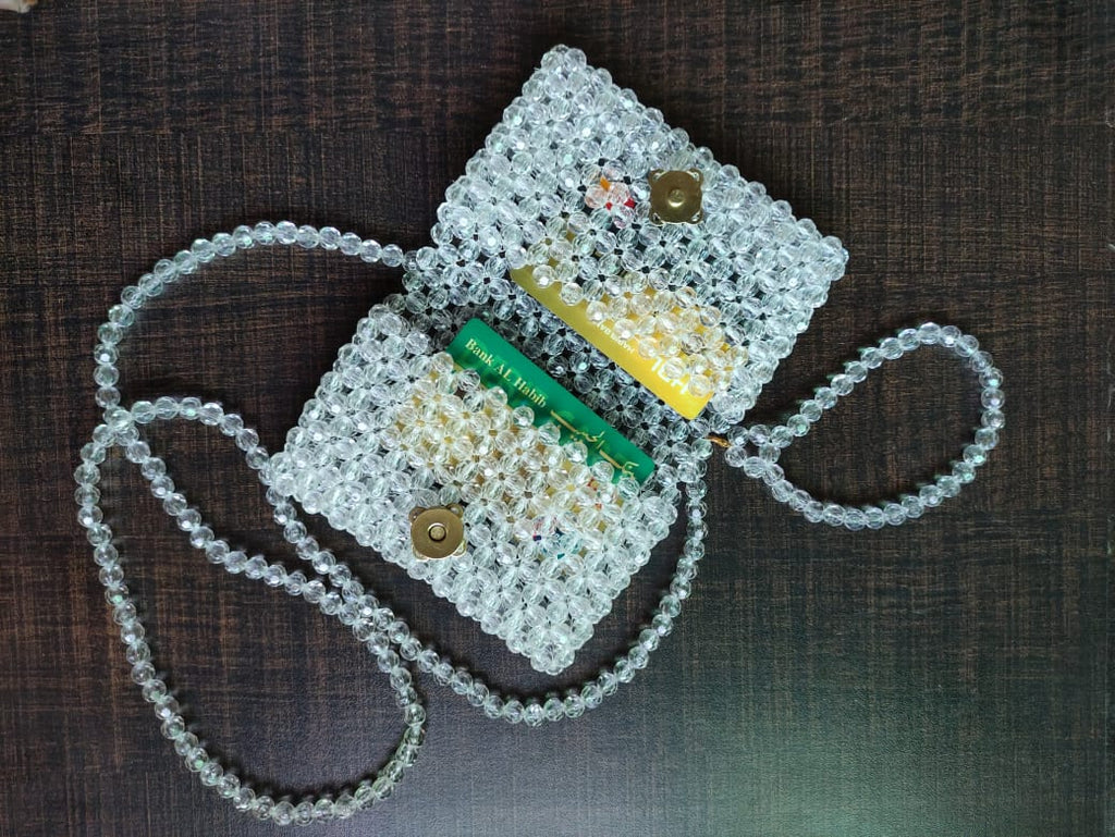 Transparent Crystal Bead Bag
